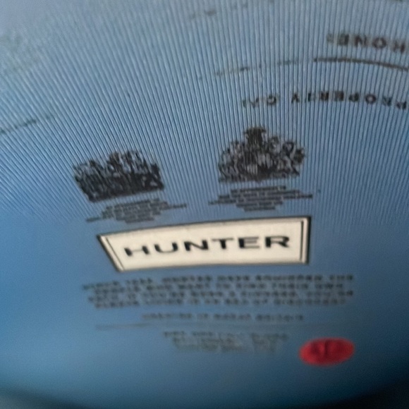 Hunter Aqua Turquoise rain boots size 10 - Picture 6 of 8